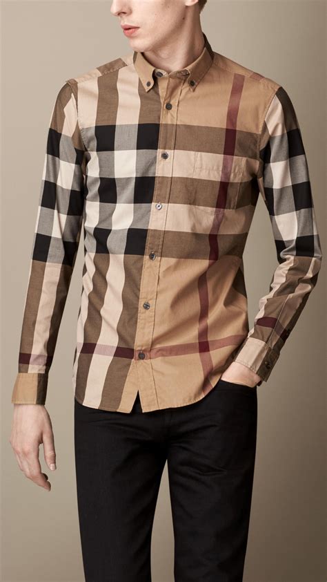 burberry brown shirt